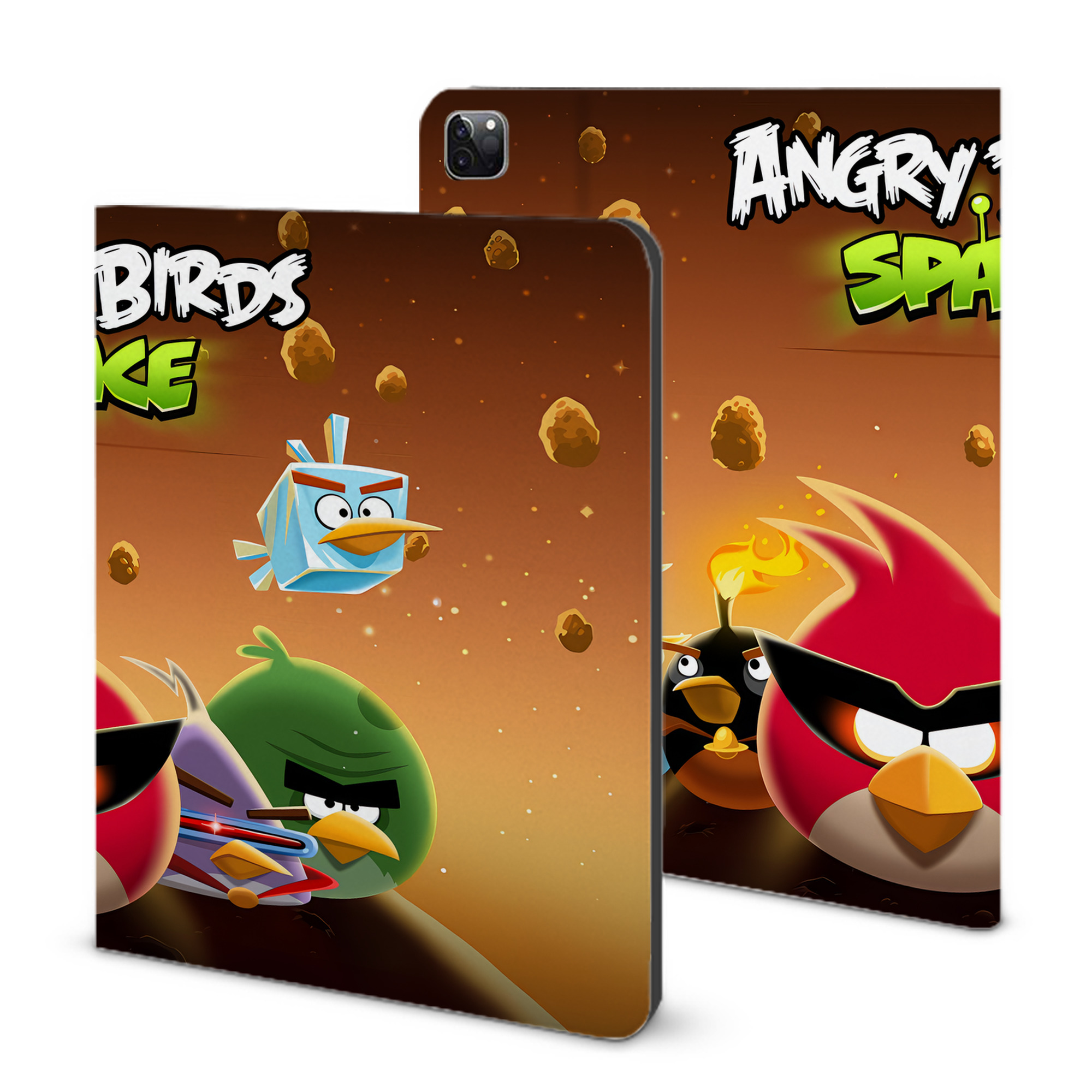 （画像用） Angry Birds アングリーバード IPad ケース ブック型 PUレザー TPU 耐衝撃 軽量 薄型 ペン収納なし 全面保護 IPad 各モデル対応